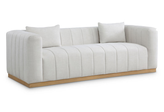 Lucia Linen Textured Fabric Sofa