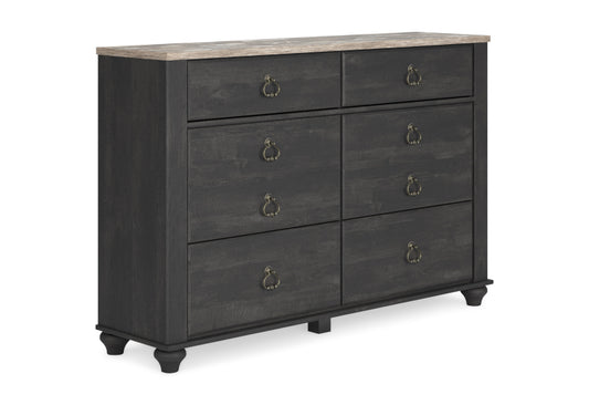 Nanforth 6 Drawer Dresser