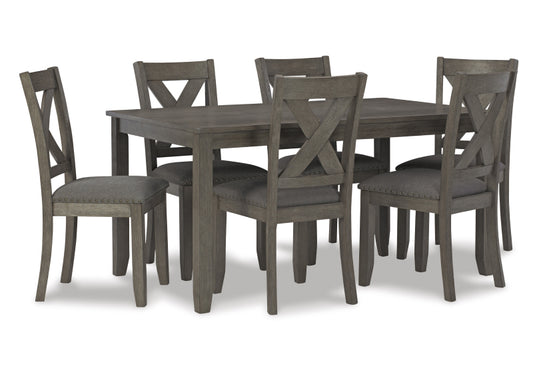 Caitbrook Dining Table and Chairs (Set of 7)