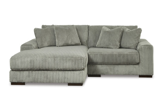 Lindyn Smoke 2-Piece Sectional Sofa