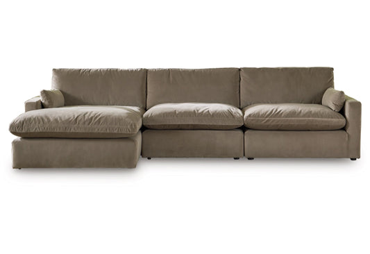 Sophie Cocoa 3-Piece Cloud Sectional Sofa