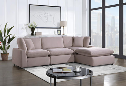 Mia Rose Velvet Modular Cloud Sectional